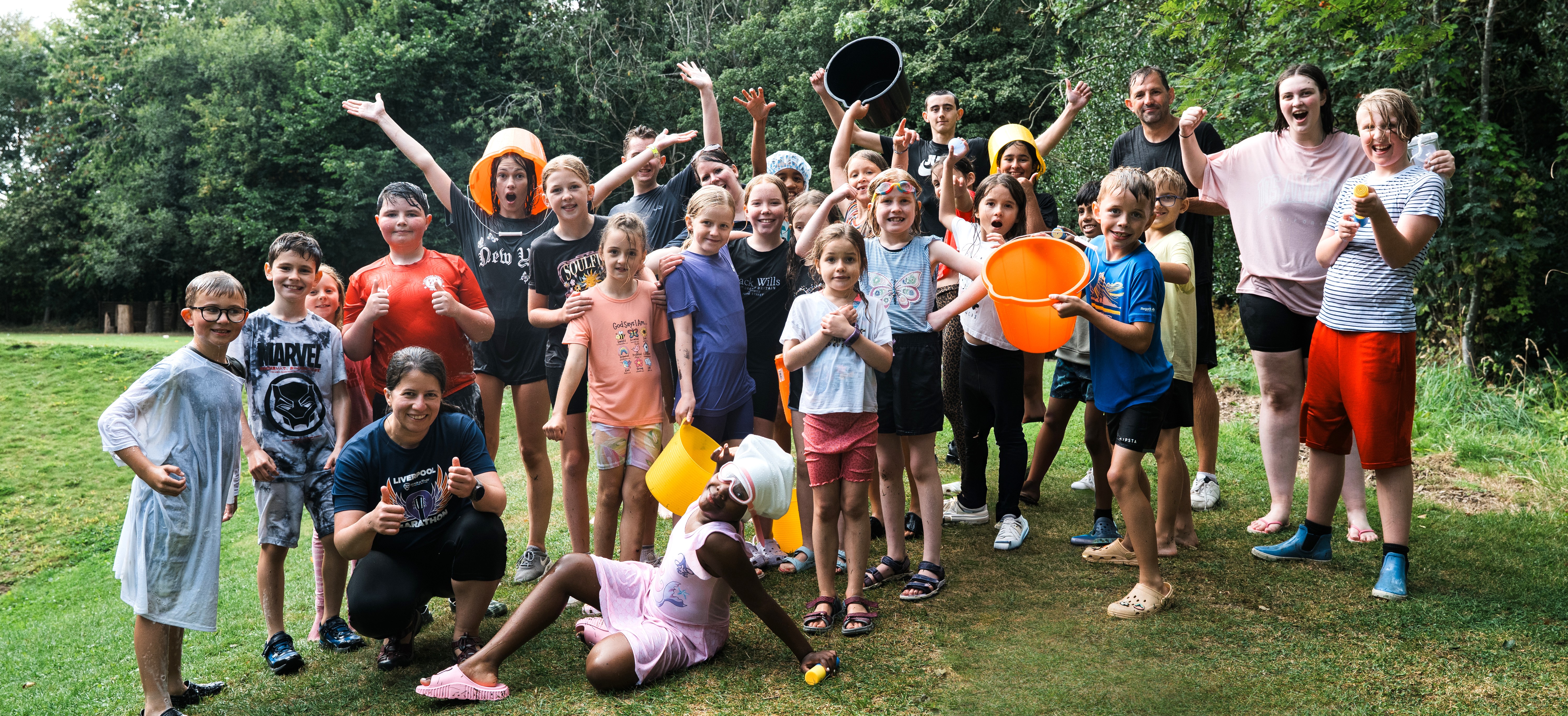 Young people taking part in an outdoor Scripture Union holiday