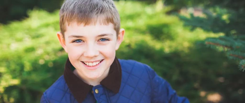 Boy with a football