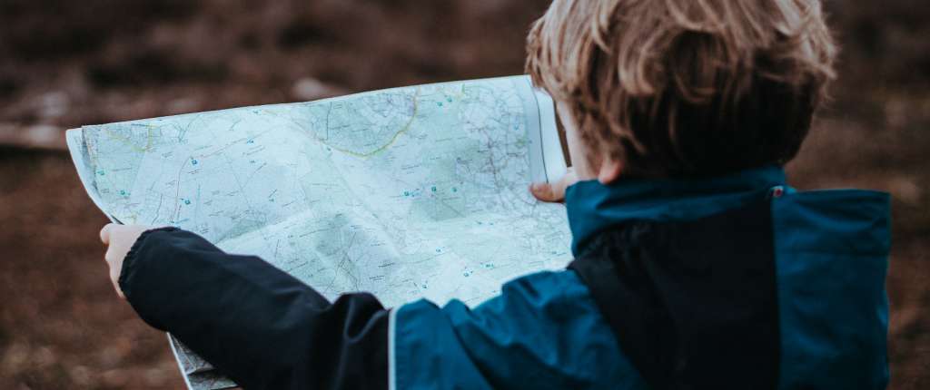 Boy with map Boy with map