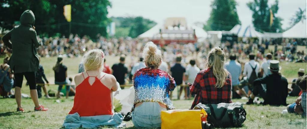 Youth festival in a field