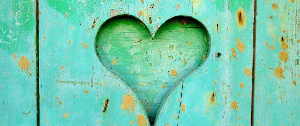 Heart Carved In Wood