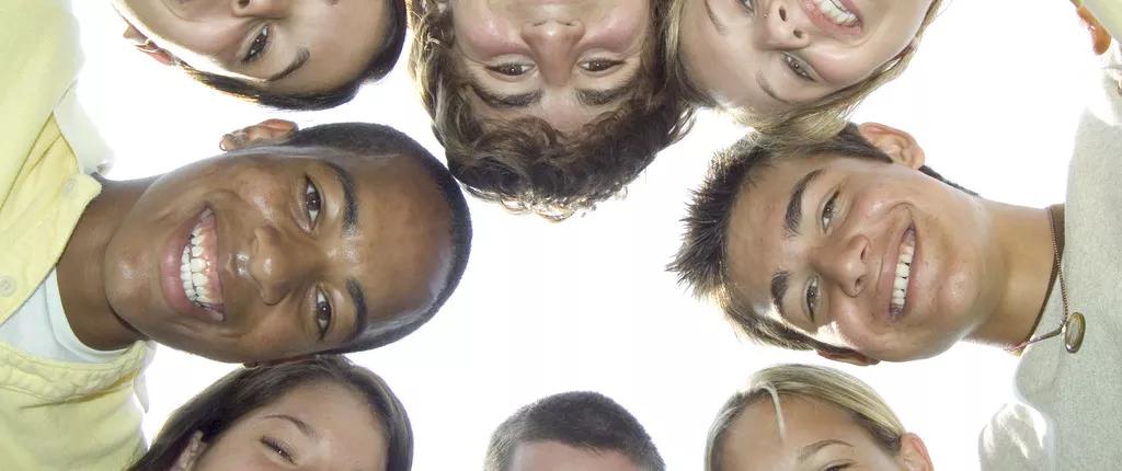 Young people in a group