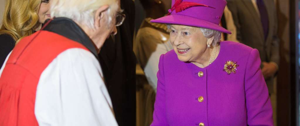 Her Majesty The Queen meets Timothy Dudley-Smith