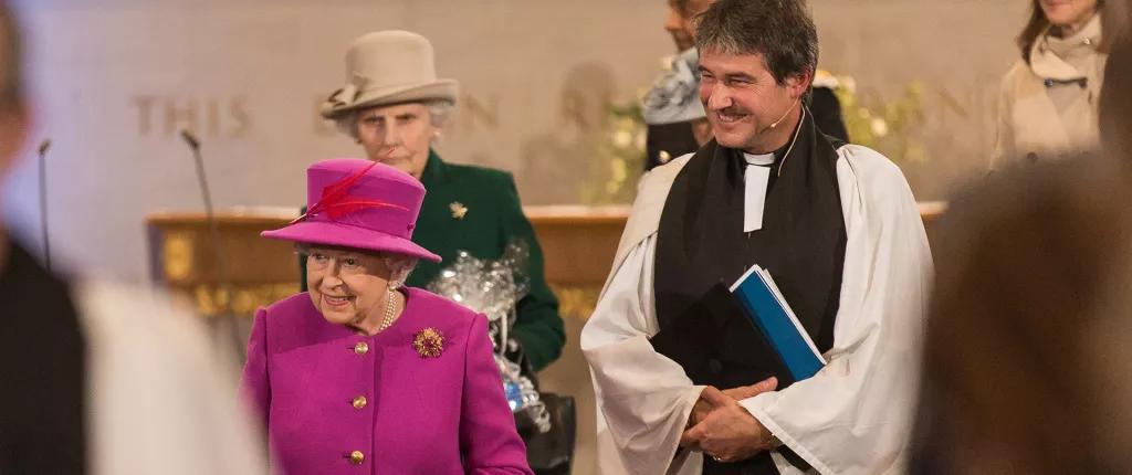 Tim Hastie-Smith and HRH The Queen
