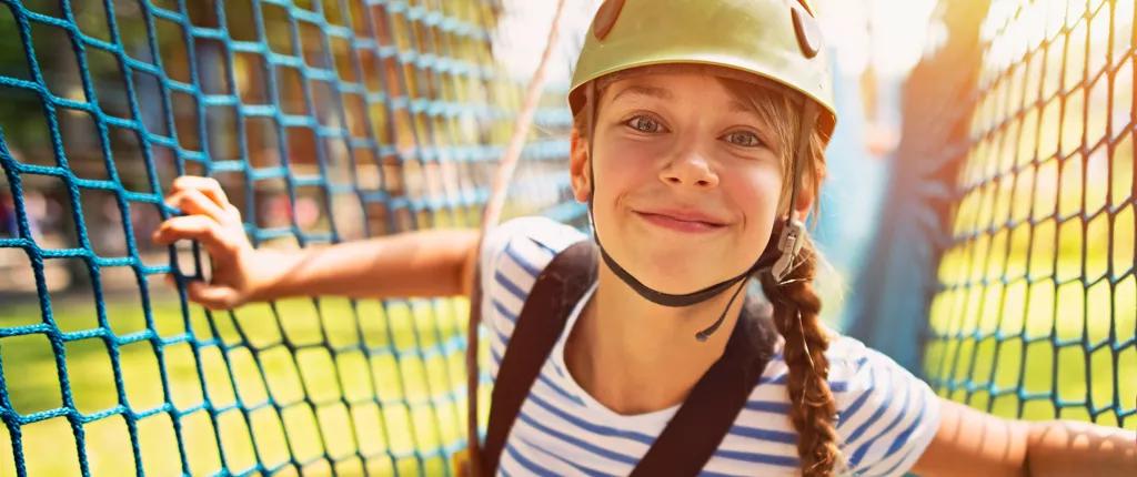 Girl on ropes
