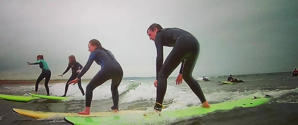 riding the waves