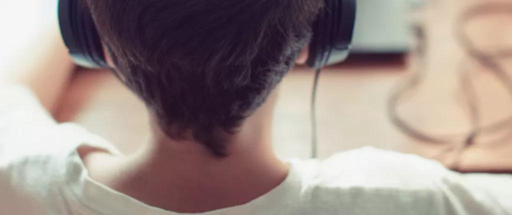 Boy on computer