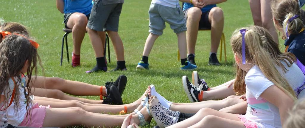 Children enjoying summer