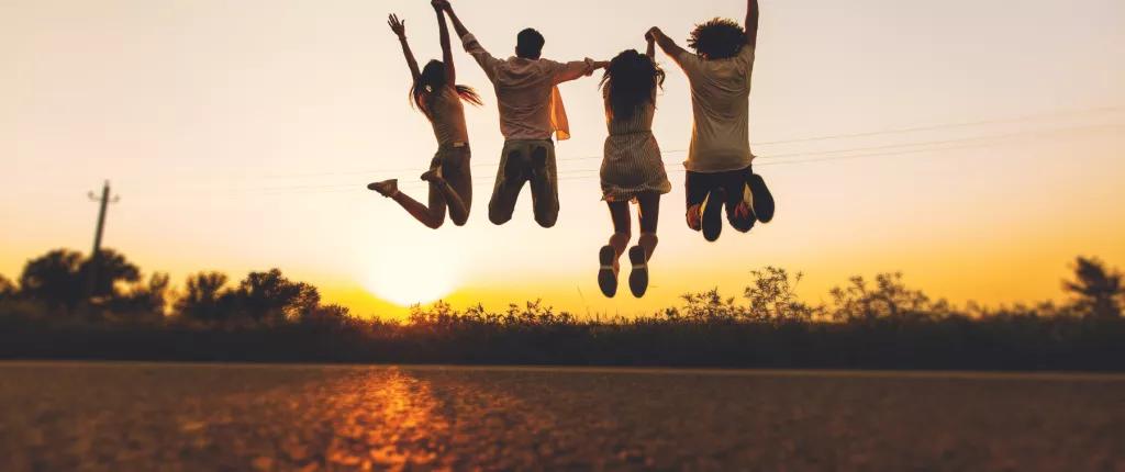 Youth jumping