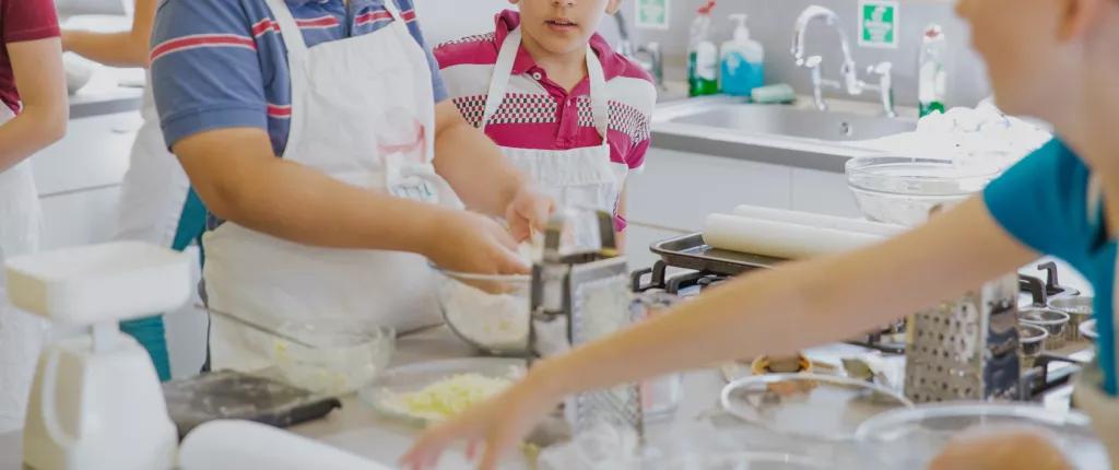 Boys baking on SU Holiday Bake Off