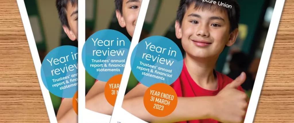 Trustees Annual Report & Accounts 2022-23 Front covers spread