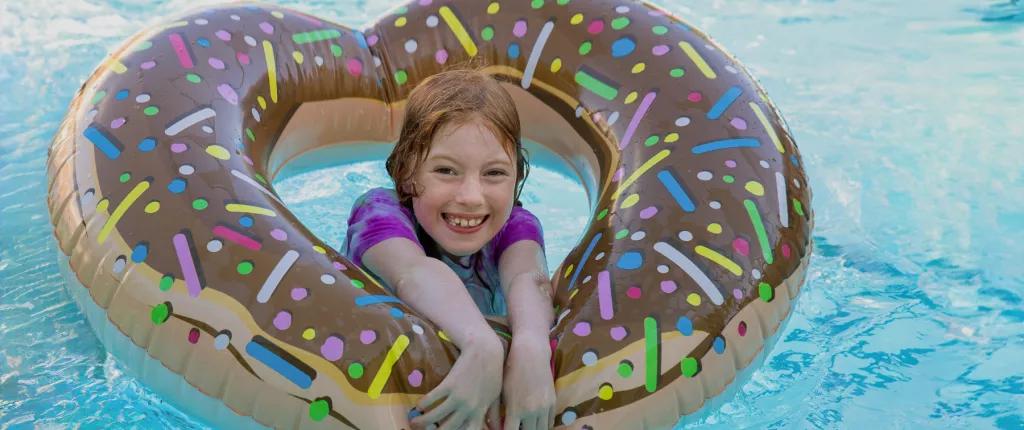 Girl swimming