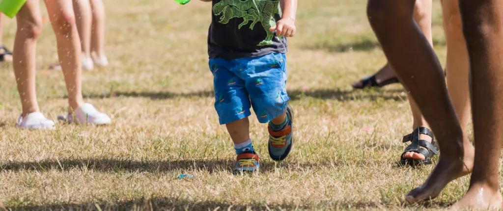 child with water gun