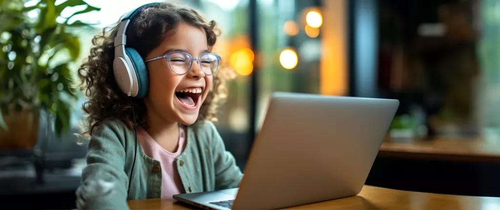 Child on a laptop