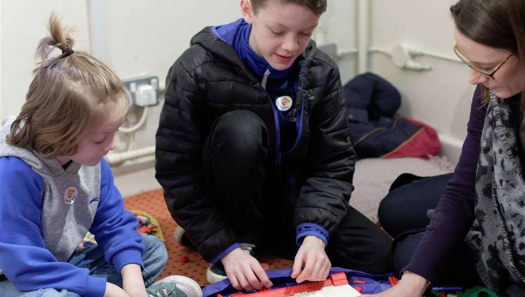 children doing craft