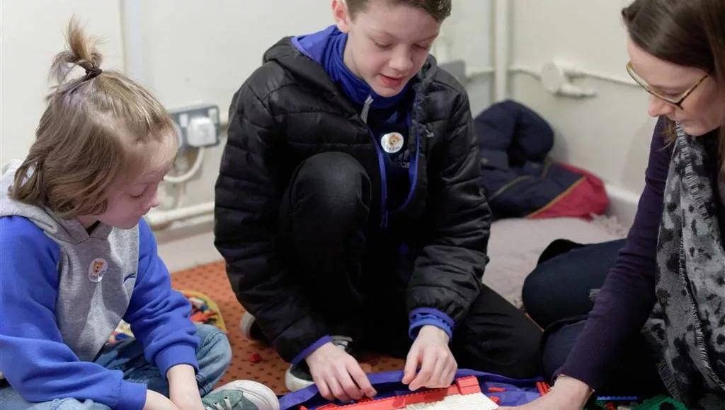 children doing craft