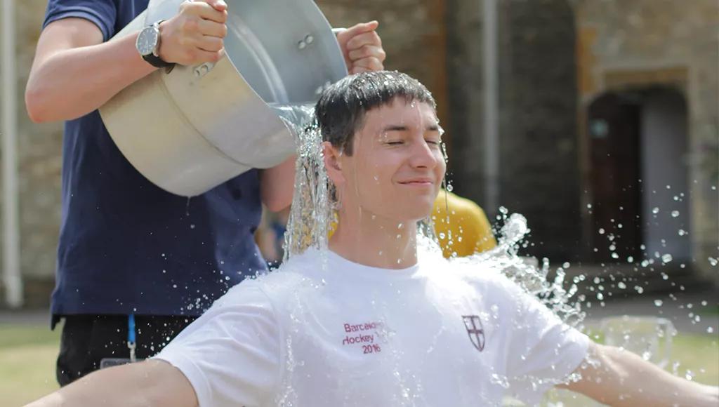 James volunteering