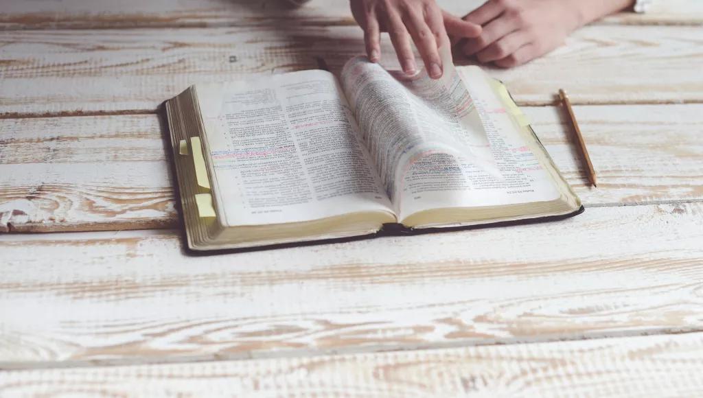 Bible and pen 
