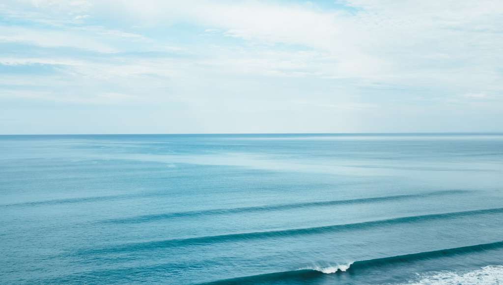 Ripples on sea