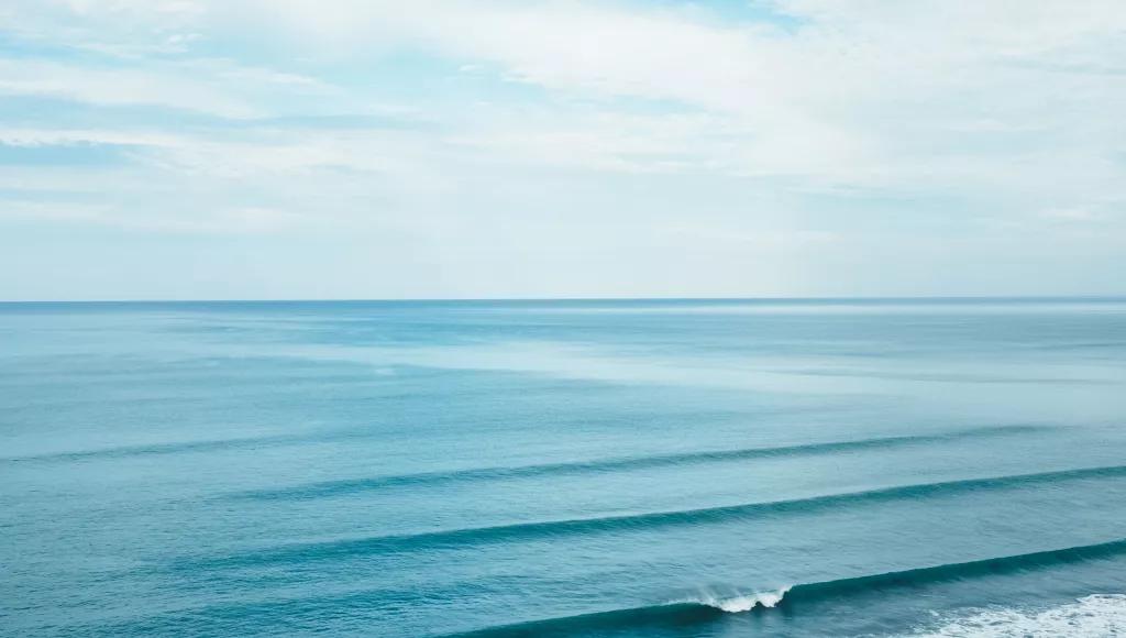 Ripples on sea