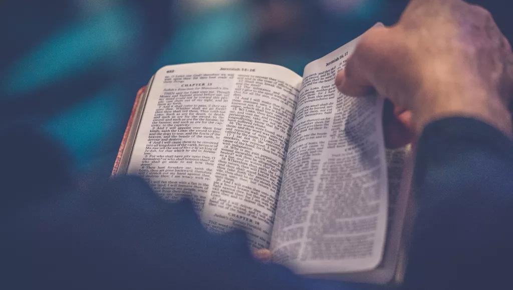 Turning Bible page