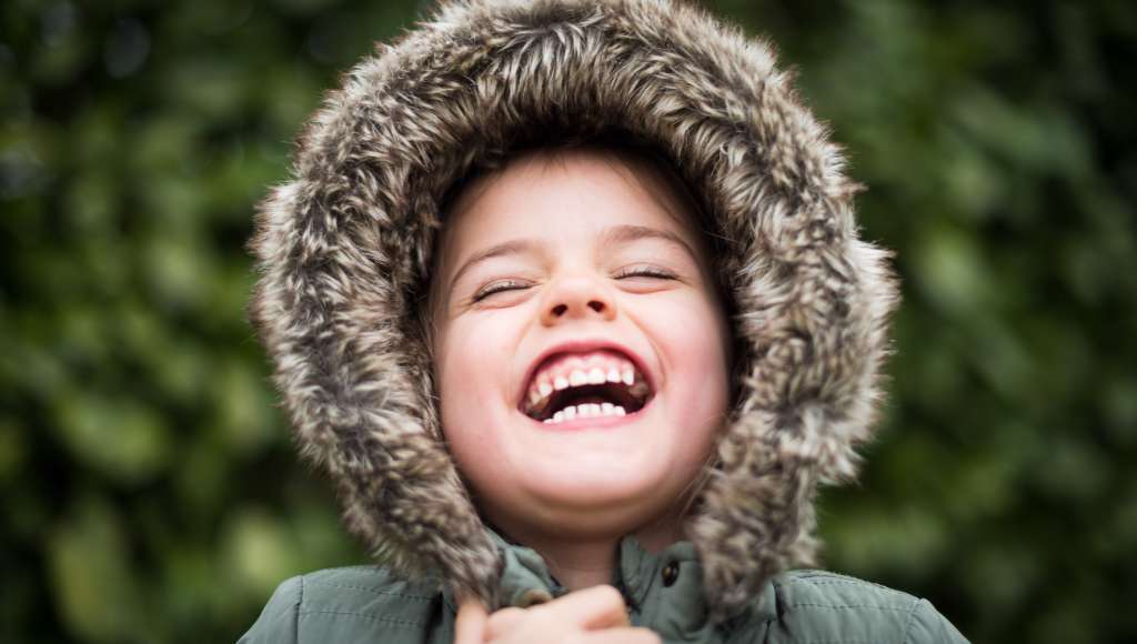 Child furry coat