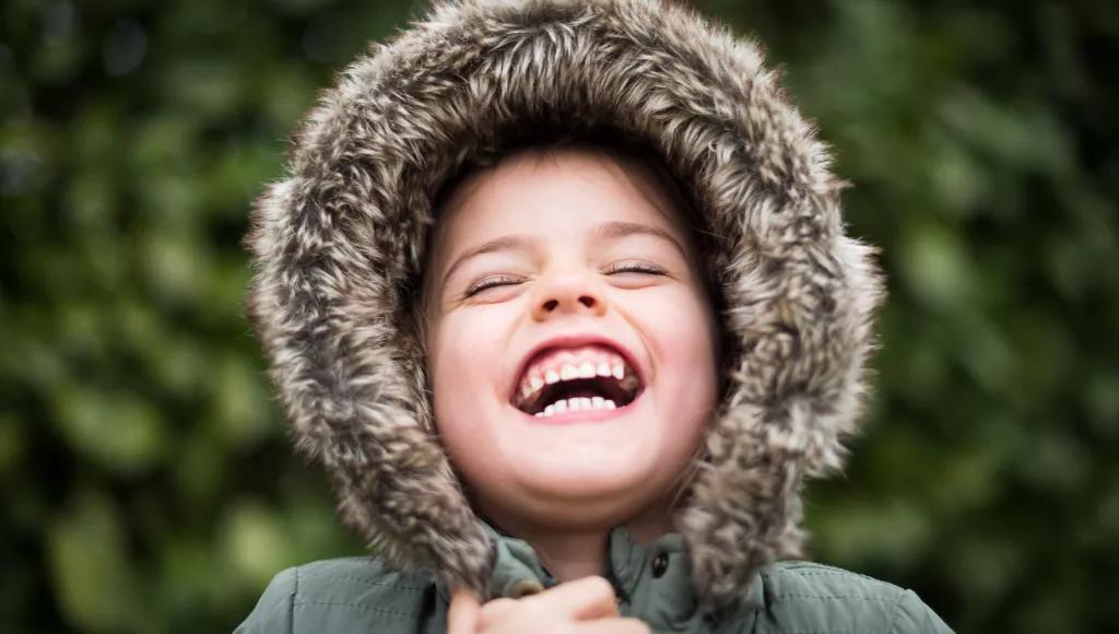 Child furry coat