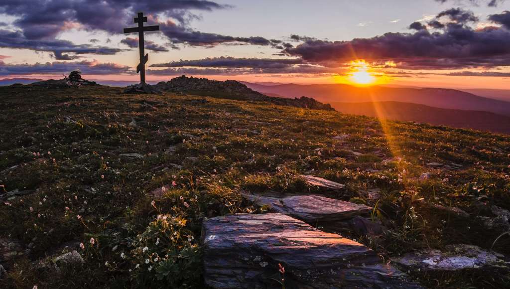 Sunset and signpost