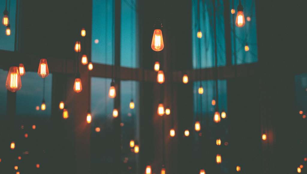 Dangling light bulbs
