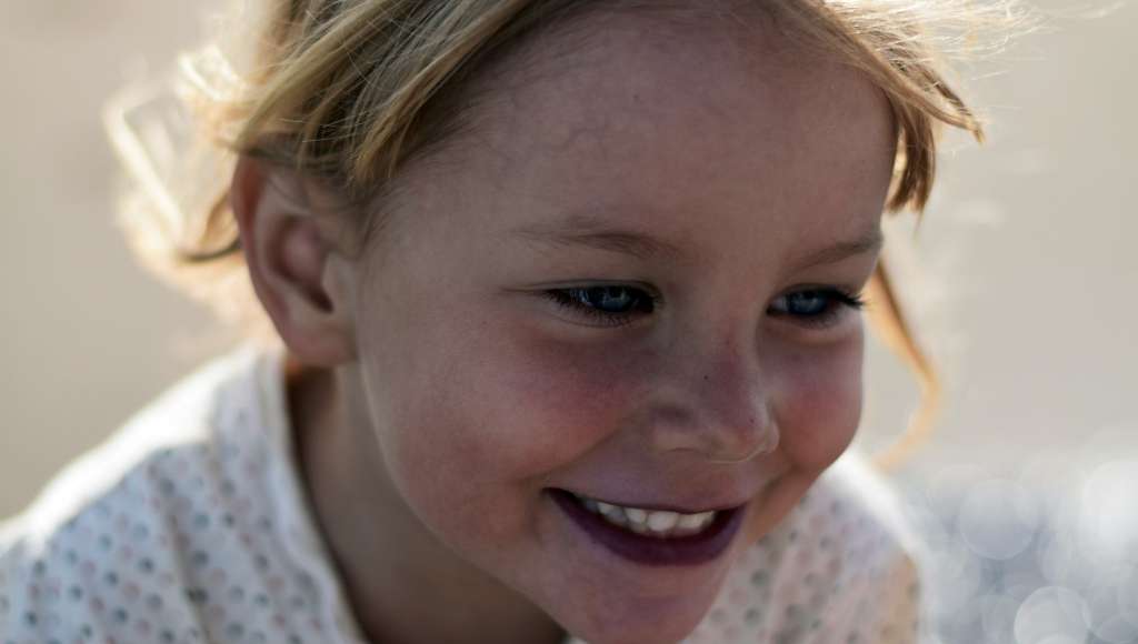 Girl smiling