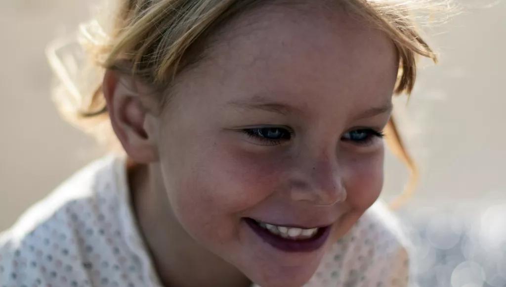 Girl smiling