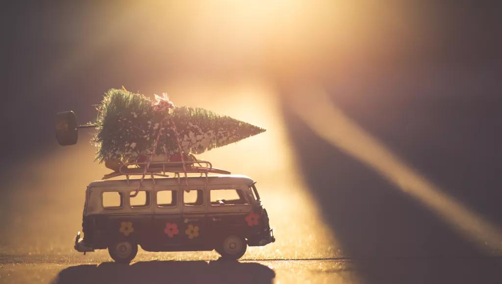 Camper van Christmas
