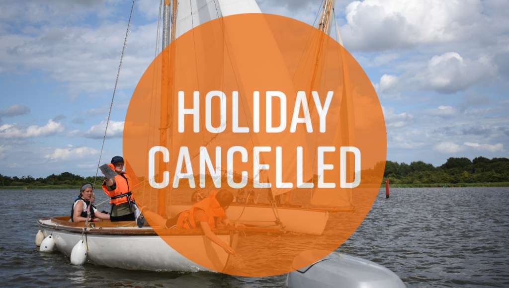 Sailing holiday Cancelled