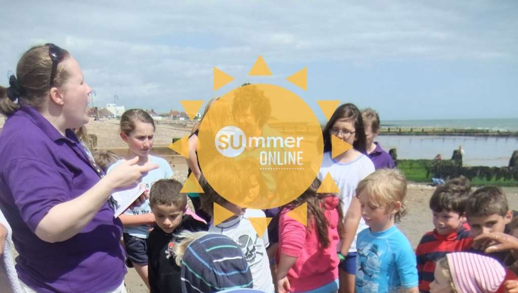 Felpham - group gathered on the beach
