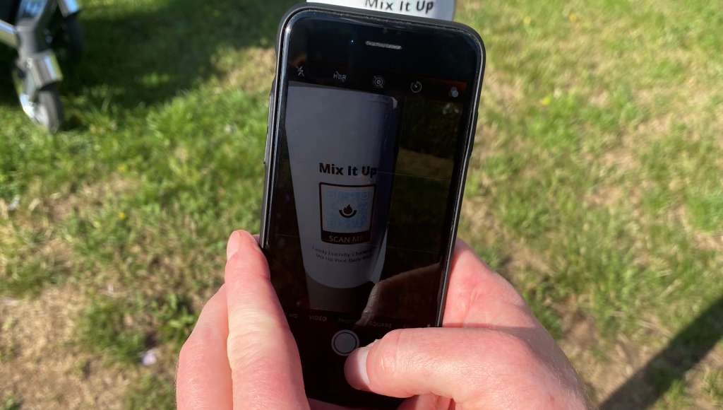 Scanning a QR code