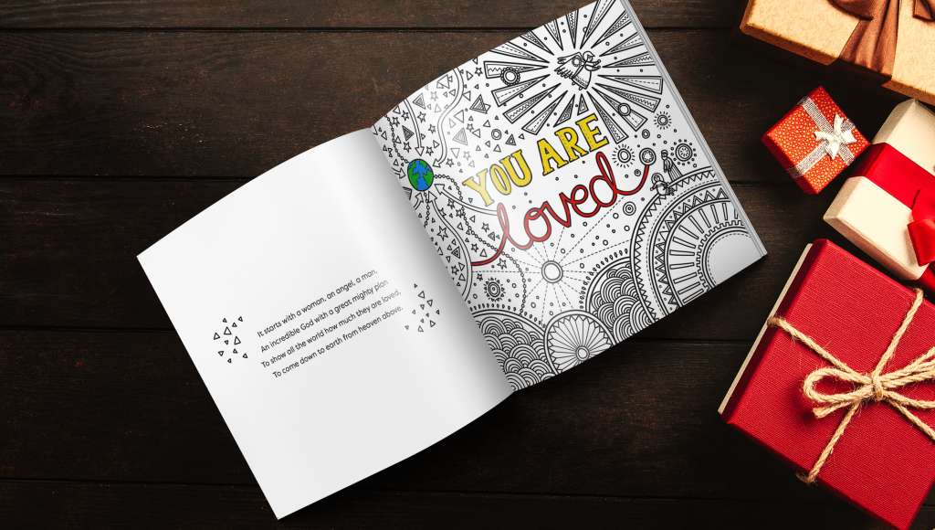 God Became Like Me? Coloured in