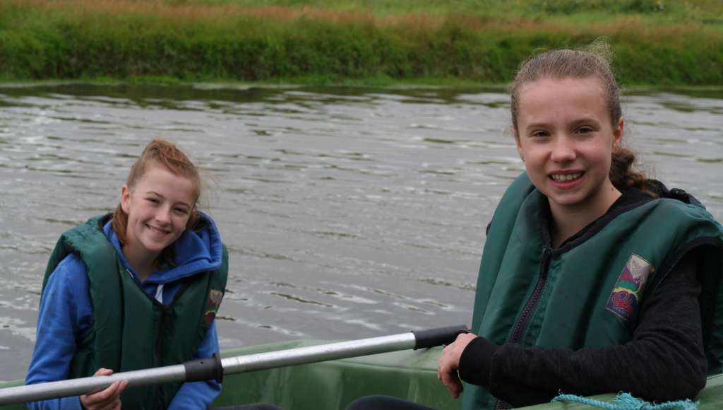 Francesca and Millie sailing