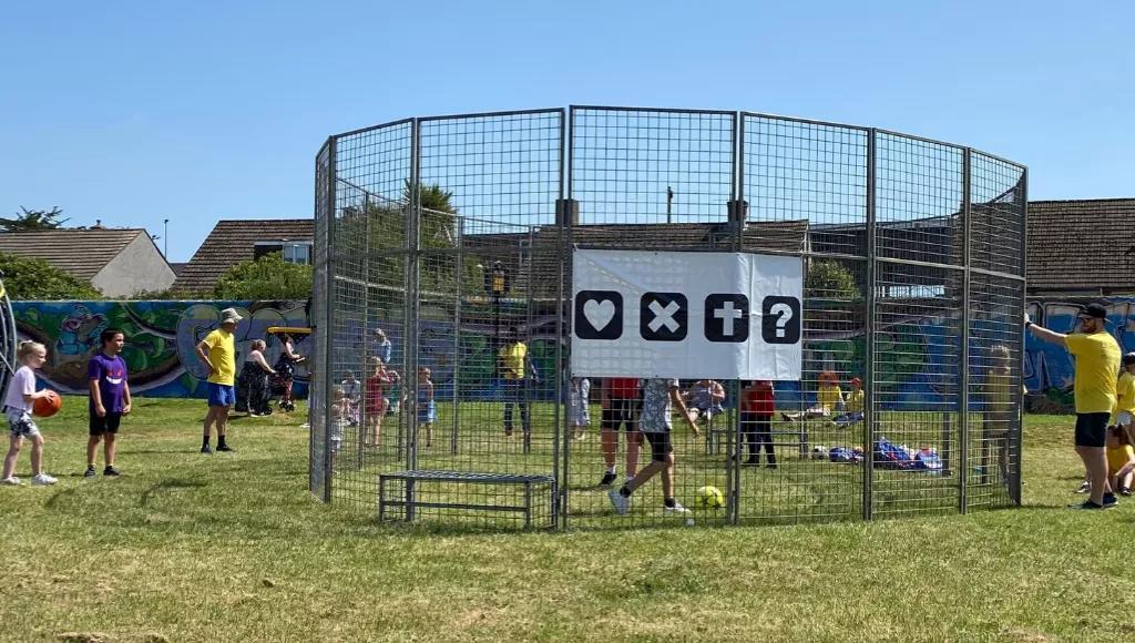 Sports cage Wales