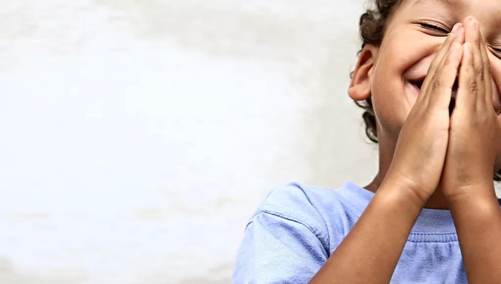 Boy praying
