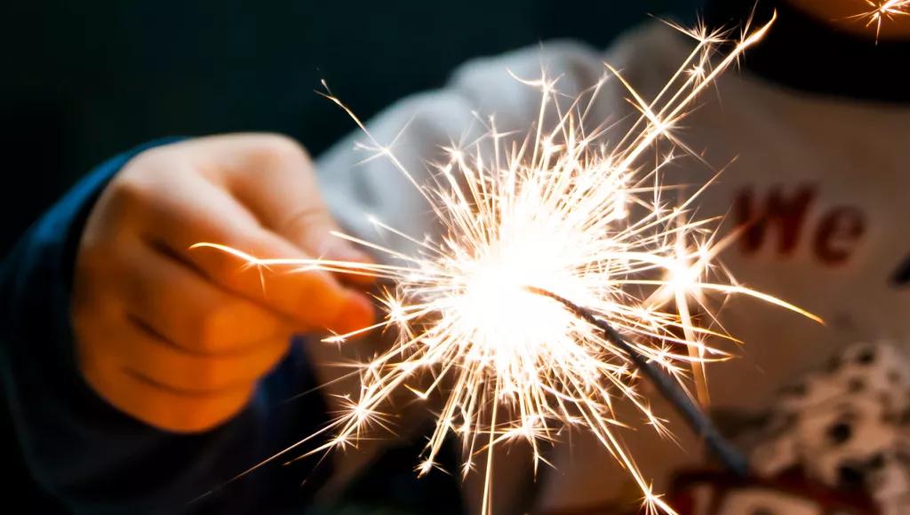 Boy with Sparkler