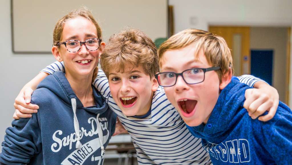 Young people smiling