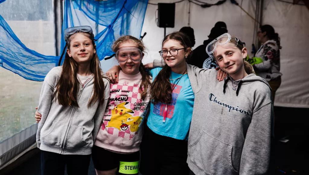 Group of teenage girls holiday