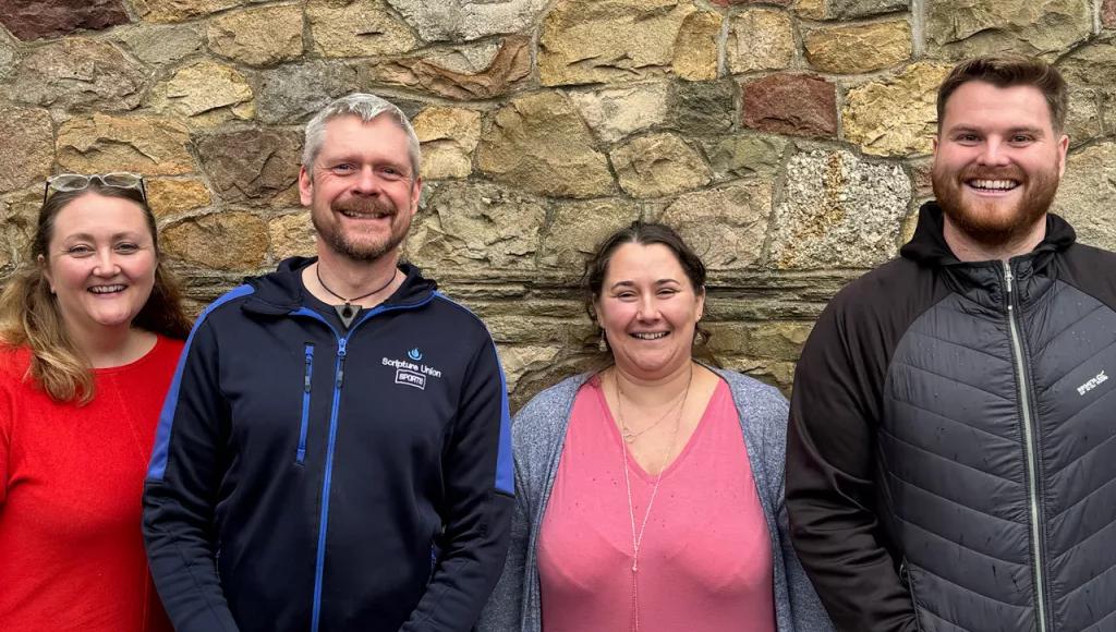 from left: Sian, Keefe, Rhian, Jack