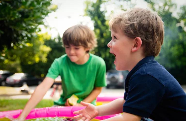 Children playing in a sandpit