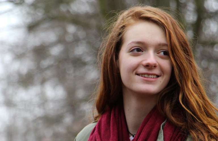 Girl in woods