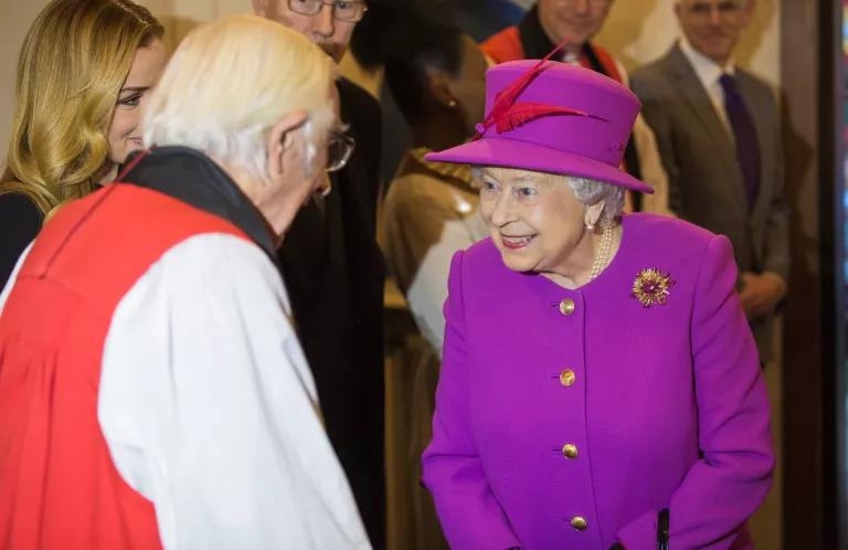 Her Majesty The Queen meets Timothy Dudley-Smith