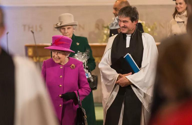 Tim Hastie-Smith and HRH The Queen