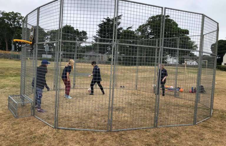 cage, mission, schools, sports
