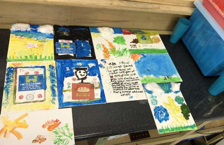 cleddau camp. art work, day camp, children