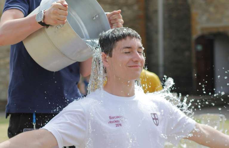 James volunteering